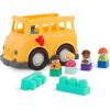 Battat – Building Blocks – 47 Pieces Brick Set – Colorful & Chunky Bricks – Unique Wheel Bricks – 12+ Months – Locbloc Red Builder’s Wagon(School Bus)