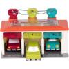 Battat – Car & Color Sorting Playset – Cause – And – Effect Toy – Push & Go Cars – Color – Coded Matching – 2+ Years – 3 – Car Garage, Red(3 Car Garage)