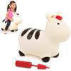 Battat – Inflatable Bouncer – Air Pump Included – Bouncy Animal – Soft & Safe – 18+ Months – Hoppin’ Dino(Zebra)