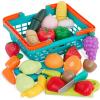 Battat – Play Food Toy for Kids – Cooking Chef Role Play Toys Pretend – Farmers Market Produce Basket – Toddler Pretend Fruit – 2+ Years – Farmers Market Produce Basket(Multicolor)