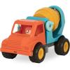 Battat – Spinning Cement Truck – Classic Toddler Trucks – Kids Construction Toys – Soft Rubber Wheels – Cement Mixer – 18+ Months(Spinning Cement Truck)