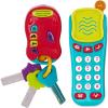 Battat – Toy Car Keys Set – 3 Keys & Remote With 4 Fun Sounds – Mini Flashlight – With Fob For Baby, Toddler – 10+ Months –(Phone+Keys)