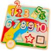 Battat – Wooden Number & Shapes Puzzle – Puzzle n’ Learn – Educational Toy for Kids – 2+ Years(Numbers & Shapes)