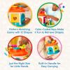 Battat – Shape & Color Sorting Toy – Developmental Toy – Pattern Matching Game – Color – Coded Keys – 2+ Years – Shape Sorter House