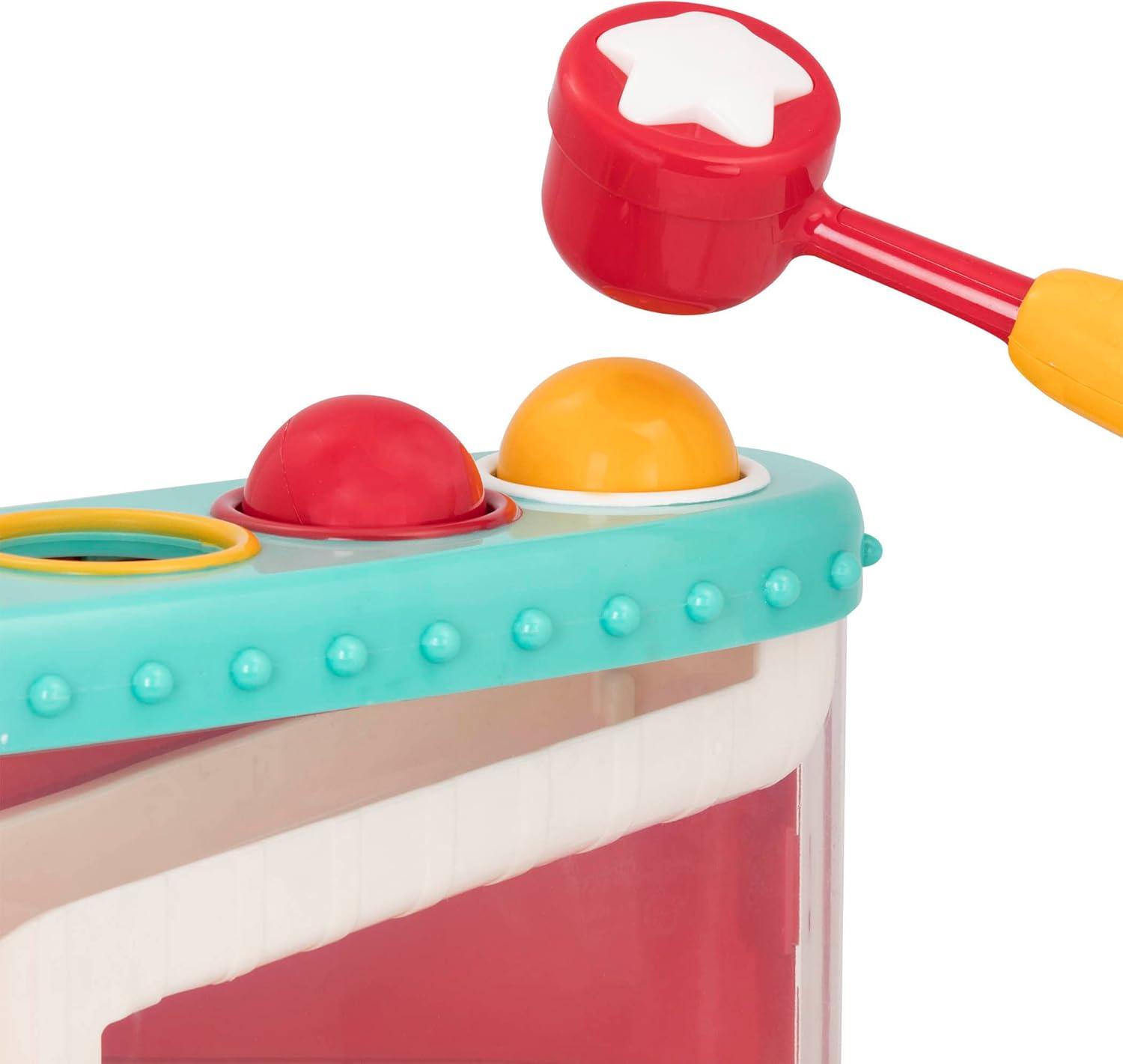 imageBattat Pound a Ball Toy Ball Maze for Babies Fine Motor Skill Toy 12 Months Pound ampamp Roll Light Blue