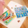 Battat – Wooden Alphabet & Number Puzzle – Puzzle n’ Learn: ABC & 123 – Educational Toy for Kids – 2+ Years(Alphabets & Numbers)