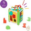 Battat – Activity Cube & Shape Sorter – 8 Shapes & Bead Maze – Music & Lights – Learning Toy for Toddlers, Kids – Jungle Fun! Activity Center – Jungle Fun! Activity Center