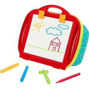 Battat – Lap Drawing Board – Portable Drawing Pad For Kids – Doodle Pad – 4 Color Markers – 2 Years + – Lap Drawing Board