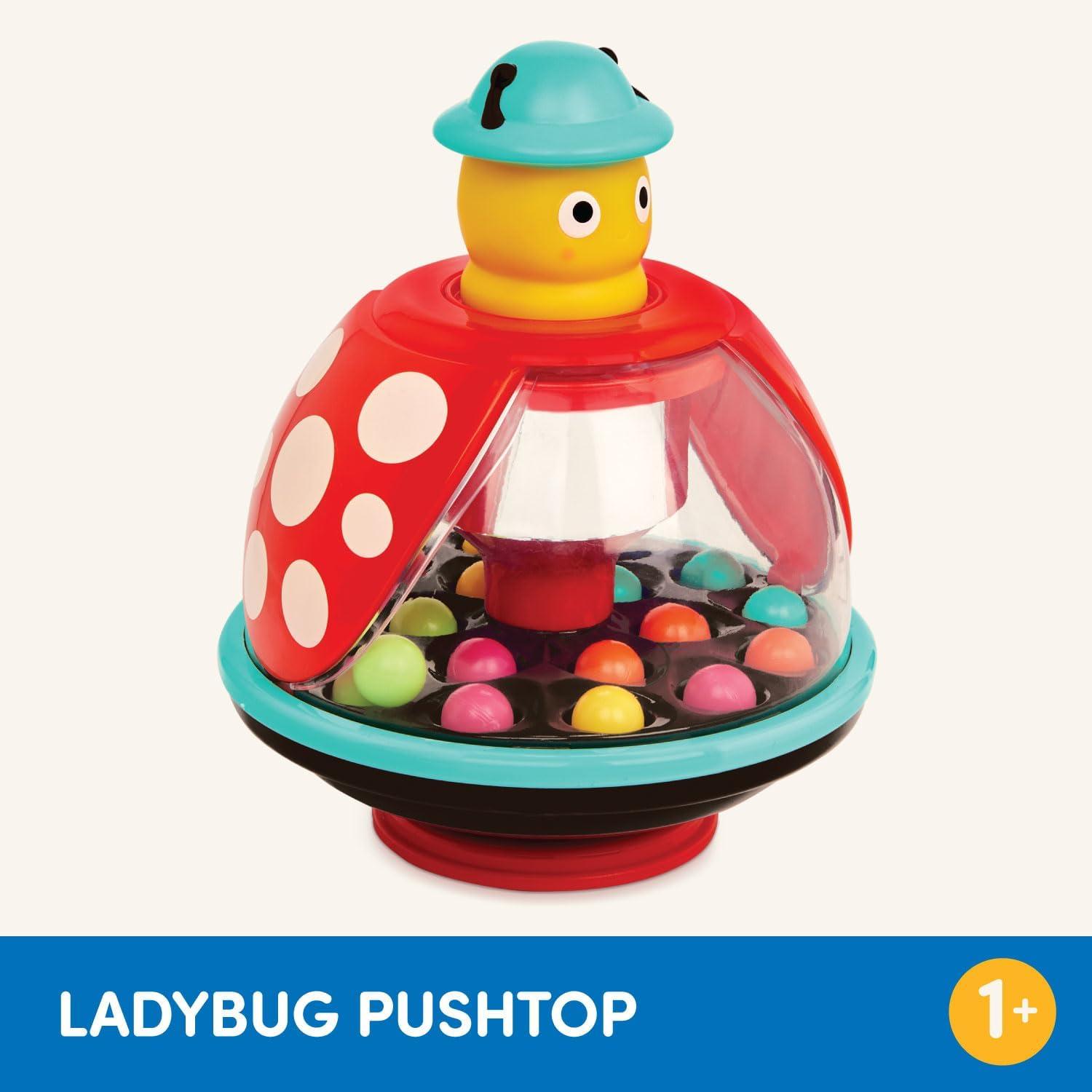 image:imageBattat Ladybug Toy Ball Popper Toy for Toddlers 20 Small amp Colorful Balls 12 Months Pushtop