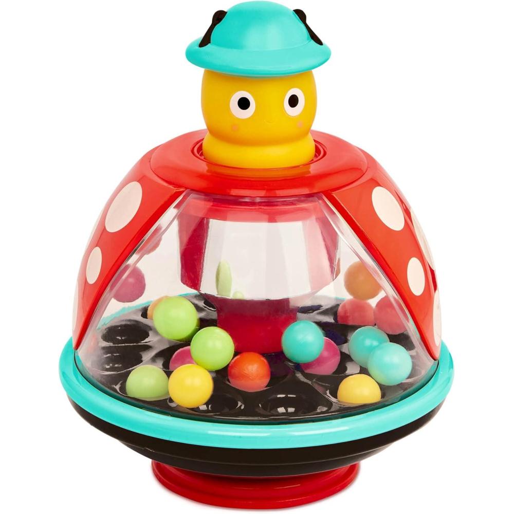 image:imageBattat Ladybug Toy Ball Popper Toy for Toddlers 20 Small amp Colorful Balls 12 Months Pushtop