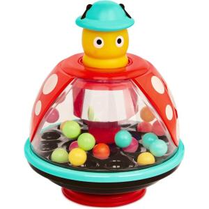 Battat – Ladybug Toy – Ball Popper – Toy for Toddlers – 20 Small & Colorful Balls – 12+ Months –Pushtop
