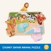 Battat – Chunky Animal Puzzle for Toddlers – Wooden Toys – Educational Toys – 18+ Months
