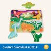 Battat – Chunky Dinosaur Puzzle– Wooden Toys – Educational Toys – 18+ Months