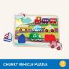 Battat – Chunky Vehicle Puzzle – Wooden Toys – Educational Toys – 18+ Months