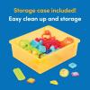 Battat- Bristle Blocks- STEM Interlocking Building Blocks- 76 pc Playset- Reusable Storage Bucket- Developmental Toys for Toddlers & Kids- Twist and Turn Bristles- 2 Years +