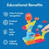 Battat- Bristle Blocks- STEM Interlocking Building Blocks- 76 pc Playset- Reusable Storage Bucket- Developmental Toys for Toddlers & Kids- Twist and Turn Bristles- 2 Years +