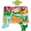 Battat – Chunky Dinosaur Puzzle– Wooden Toys – Educational Toys – 18+ Months