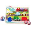 Battat – Chunky Vehicle Puzzle – Wooden Toys – Educational Toys – 18+ Months