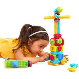 Battat – Bristle Blocks – STEM Interlocking Building Blocks – 56 Pieces Playset – Developmental Toys for Toddlers & Kid – Basic Builder Box – 2+ Years(56-Piece)