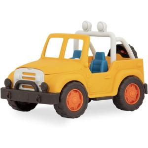 Battat- Wonder Wheels- Yellow Toy 4X4 – Off-Road Toy Truck – Pretend Play- Recyclable Materials – 1 Year +