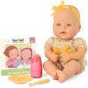 Baby Sweetheart by Battat – Feeding Time 12-Inch Doll for Newborn with Soft Body & Easy – to – Read Story Book and Accessories(Feeding Time)