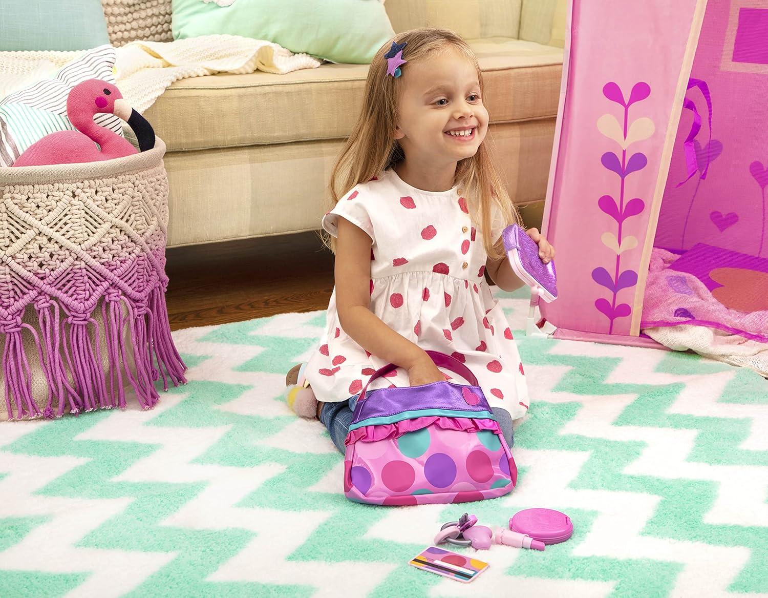 imageBattat Boutique de beaut Jouet de Coiffure pour Enfants ScheCheveux Jouet avec Son et air Accessoires pour Salons de Coiffure et Mallette de Transport 3 Ans et sac princesse