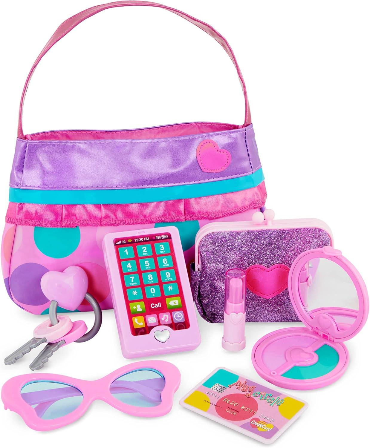 imageBattat Boutique de beaut Jouet de Coiffure pour Enfants ScheCheveux Jouet avec Son et air Accessoires pour Salons de Coiffure et Mallette de Transport 3 Ans et sac princesse