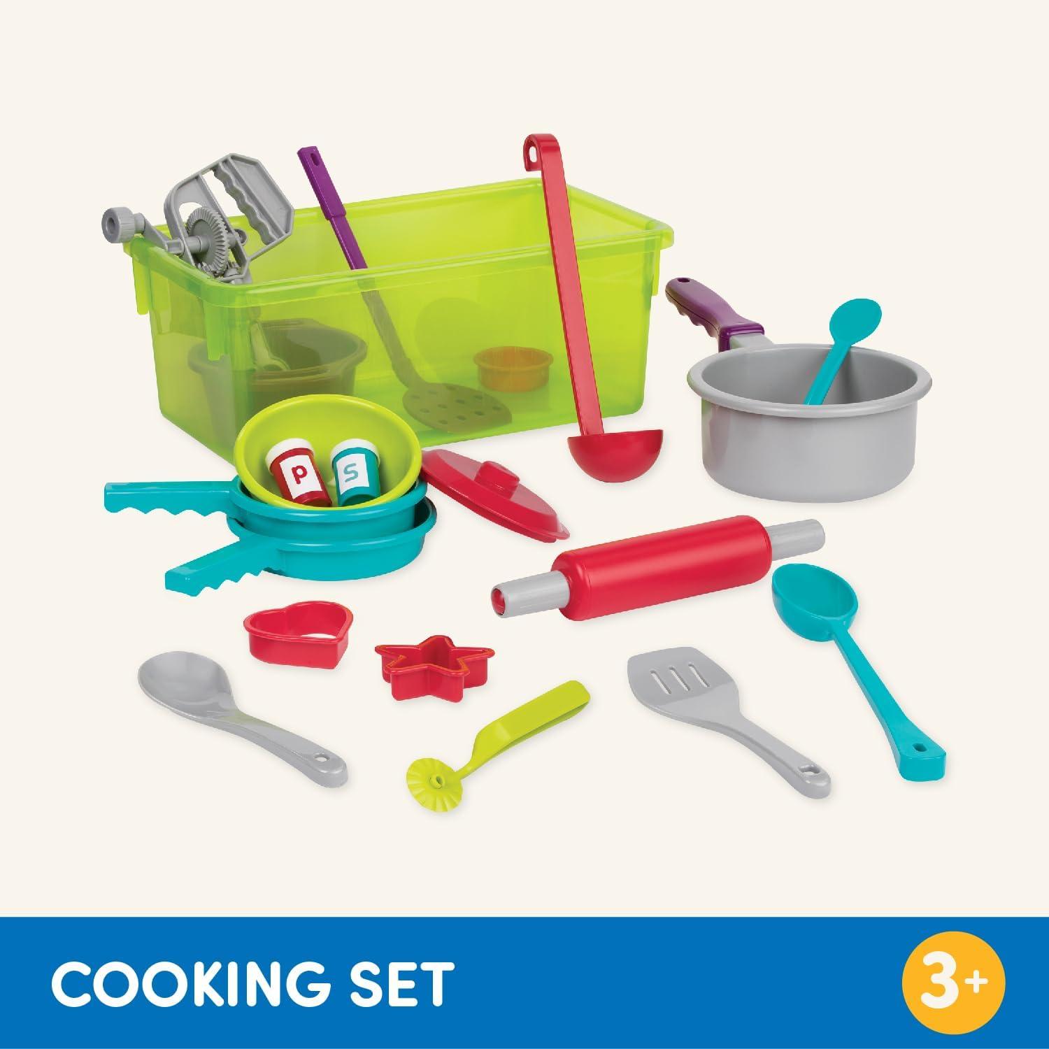 imageBattat Ensemble de Cuisson Ensemble de Cuisine Imaginaire Jouet de Cuisine Plats et ustensiles de Jeu 3 Ans et Cuisson