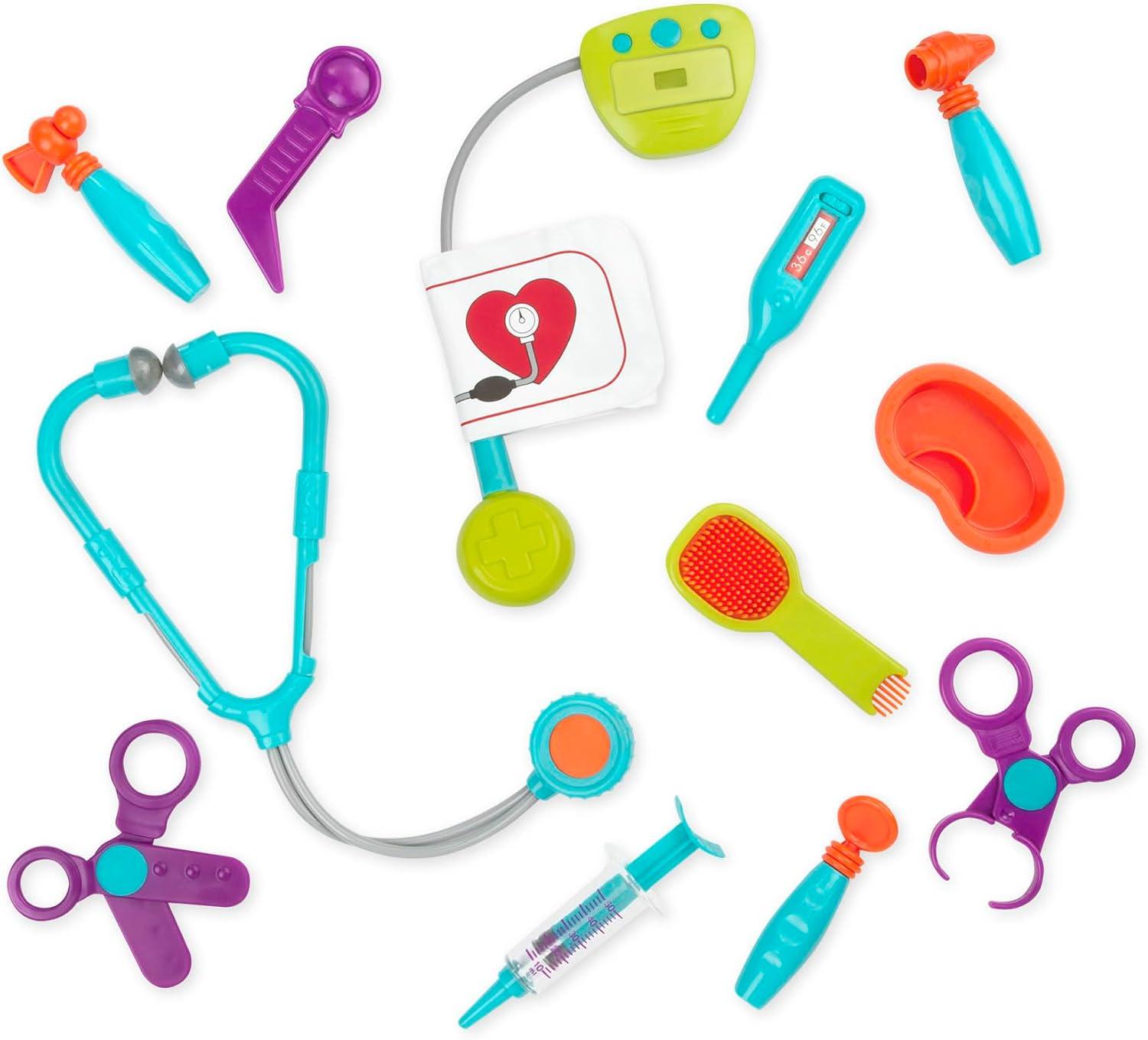 imageBattat Kit vtrinaire pour dalmatiens Jouet Vet pour jouer faire semblant Jeu de soins pour chiens Chiot en peluche et portebb Ensemble vtrinaire pour enfants 2 ans et