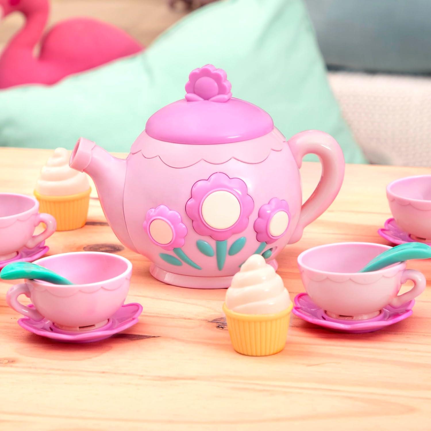 imageBattat La Dida Musical Tea Party Service th Musical Thire Tasses Petits gteaux Jeu de la fte du th Jouet dveil pour Enfants 3 Ans et Thire chantante