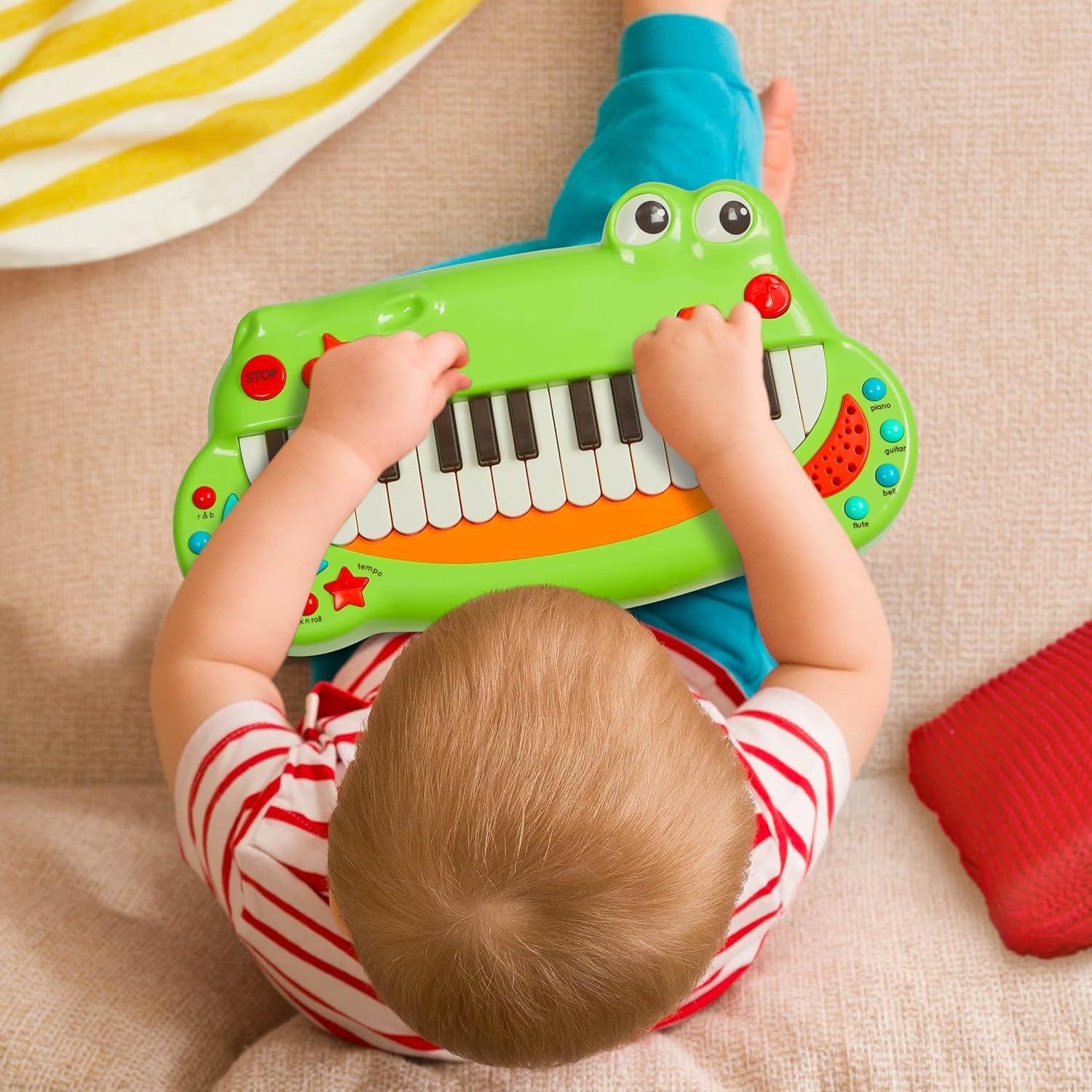 imageBattat Piano Crocodile Jouet de Piano pour Enfant Instrument de Musique pour Enfants 2 Ans et Piano