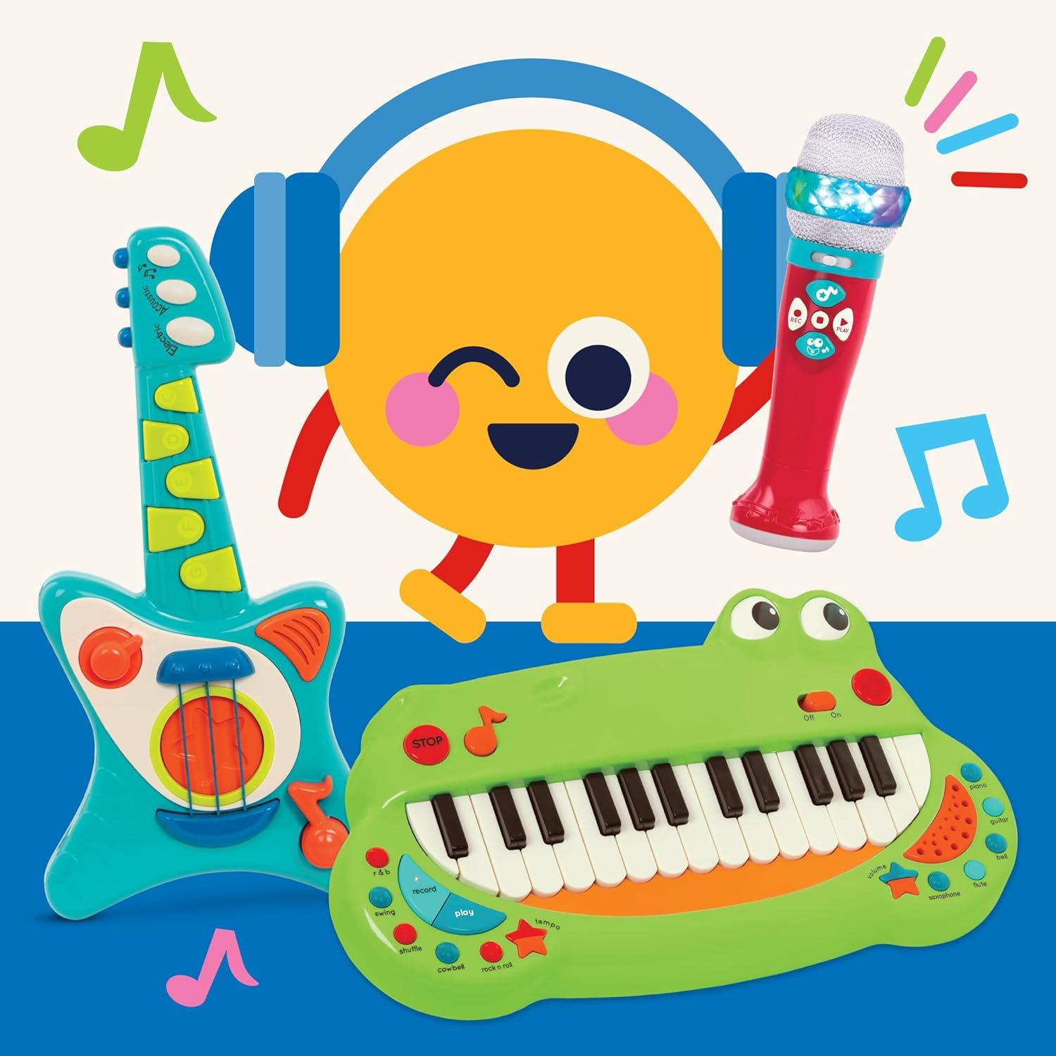 imageBattat Piano Crocodile Jouet de Piano pour Enfant Instrument de Musique pour Enfants 2 Ans et Piano