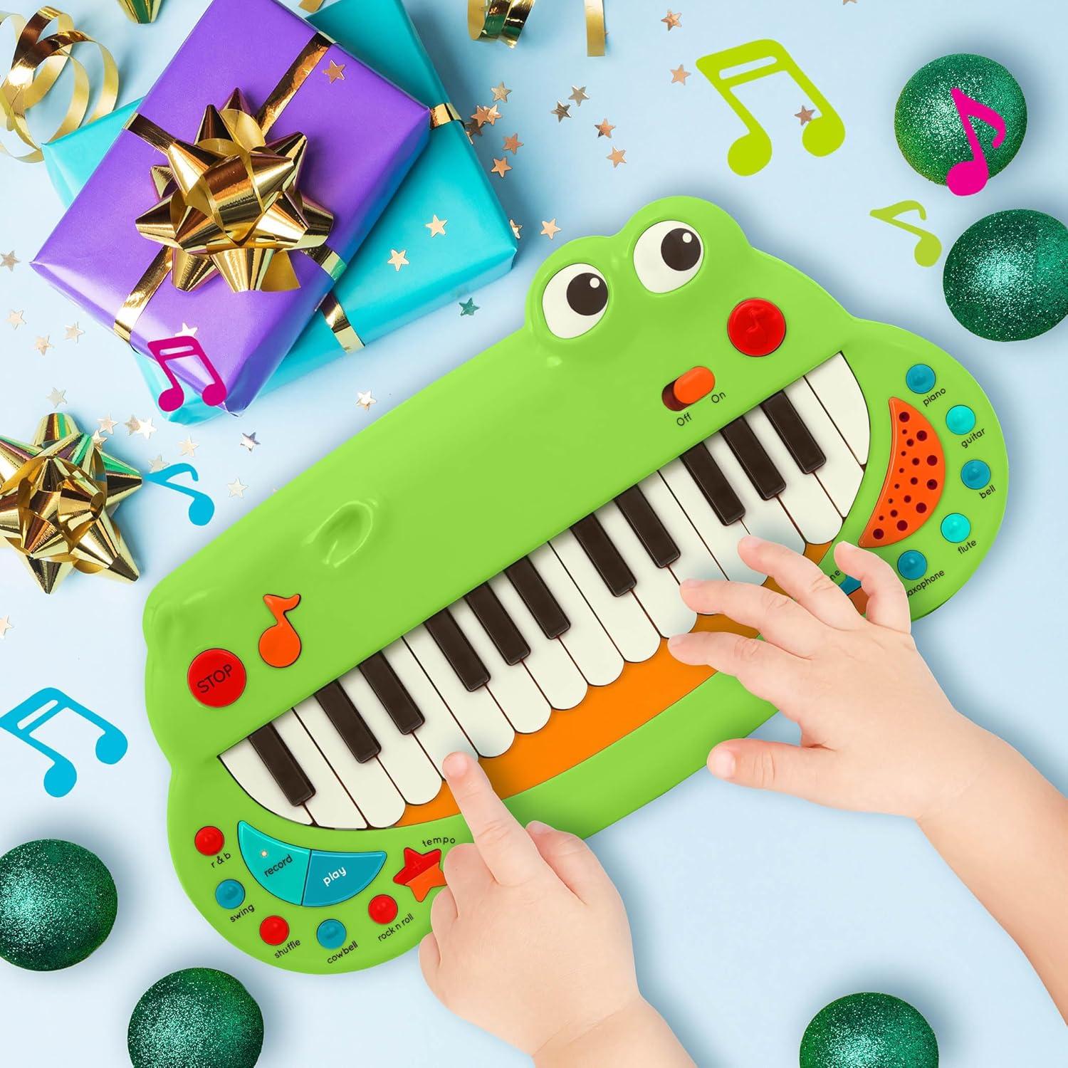 imageBattat Piano Crocodile Jouet de Piano pour Enfant Instrument de Musique pour Enfants 2 Ans et Piano