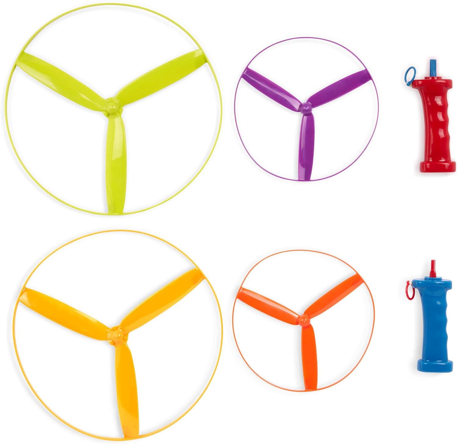 imageBattat Skyrocopter Jouet Disque Volant 2 lanceurs et 4 disques Jeu dhlicoptres Jouet dextrieur pour lt 3 Ans et 38