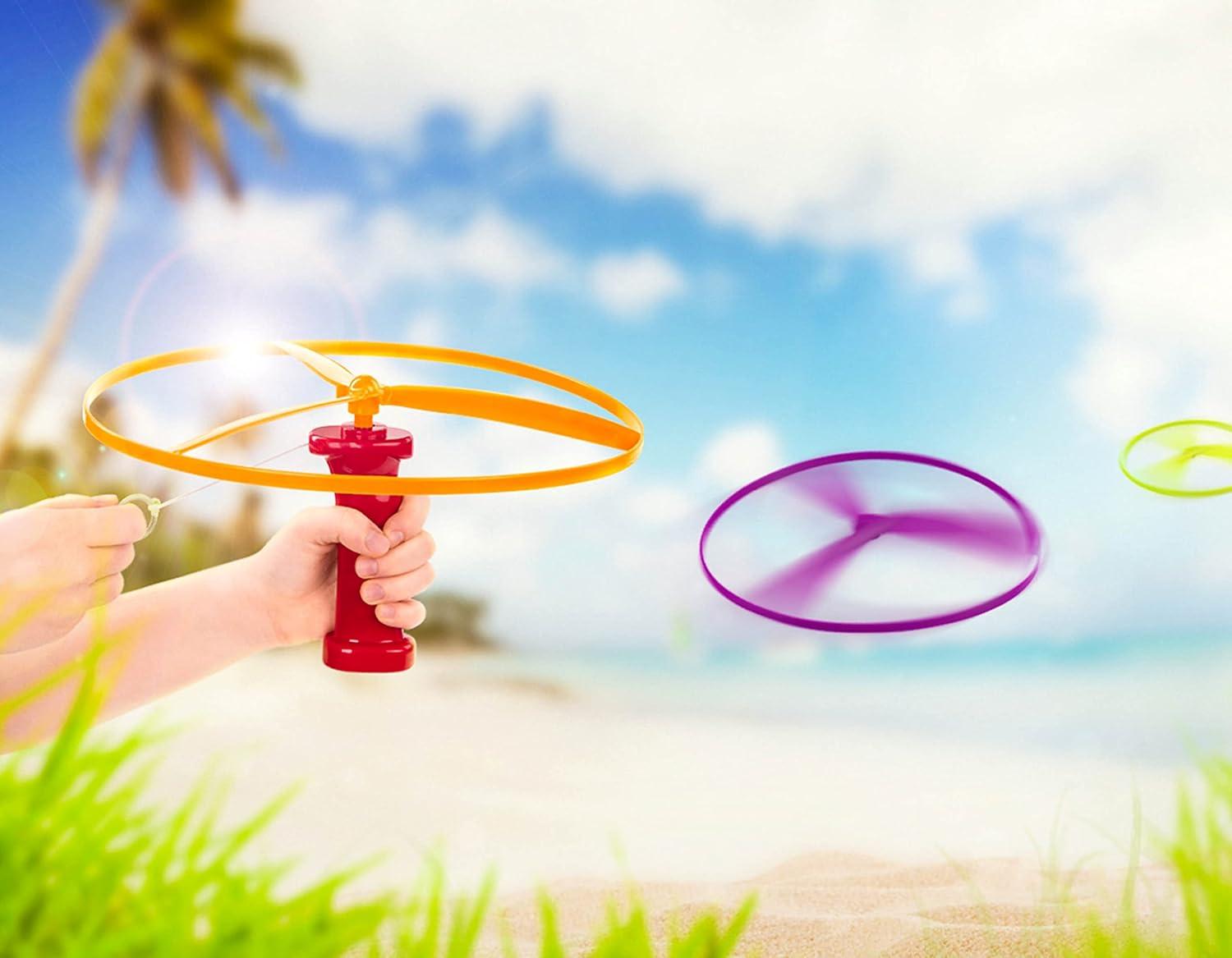 imageBattat Skyrocopter Jouet Disque Volant 2 lanceurs et 4 disques Jeu dhlicoptres Jouet dextrieur pour lt 3 Ans et 38