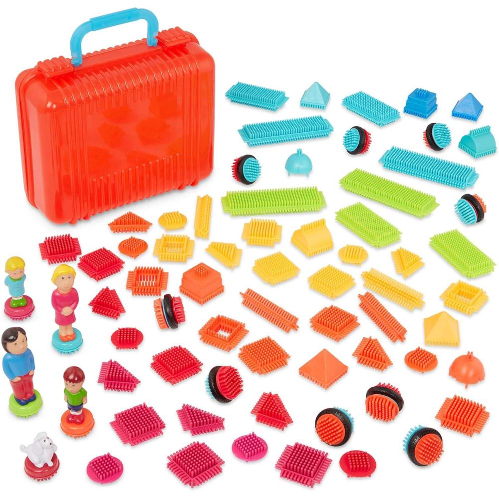 imageBattat  Cas de grande valeur  Blocs de construction  emboter  Jeu de 85 pices  Ensemble STIM pour enfants en bas ge  Jouet ducatif  2 ans et 85 Pices