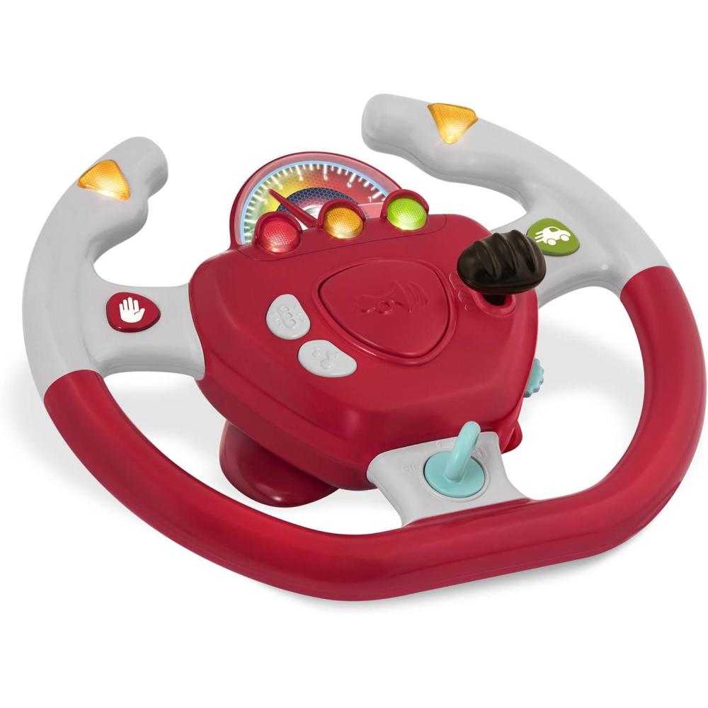 imageBattat Engrenage de direction Volant interactif Jouet portable pour voiture Jeux et chansons pour enfants Voyage des toutpetits 2 ans et Simple