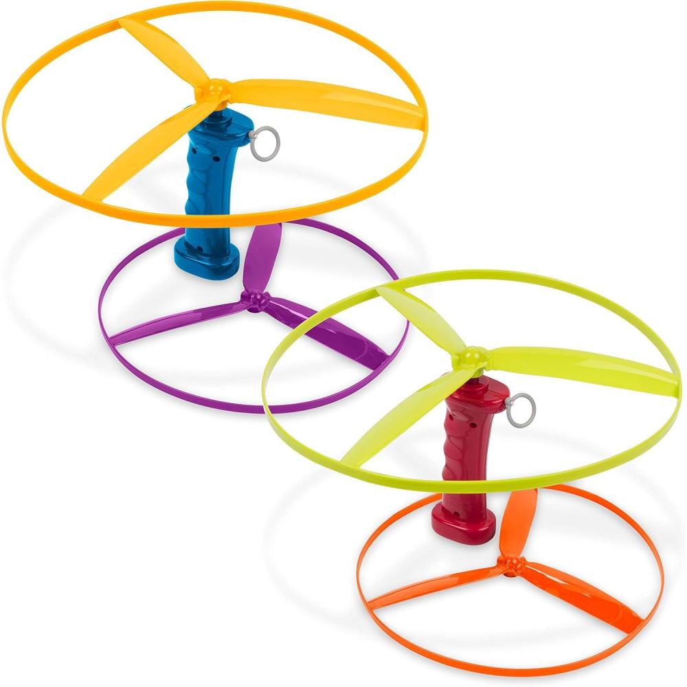 imageBattat  Skyrocopter  Jouet Disque Volant  2 lanceurs et 4 disques  Jeu dhlicoptres  Jouet dextrieur pour lt  3 Ans et 38