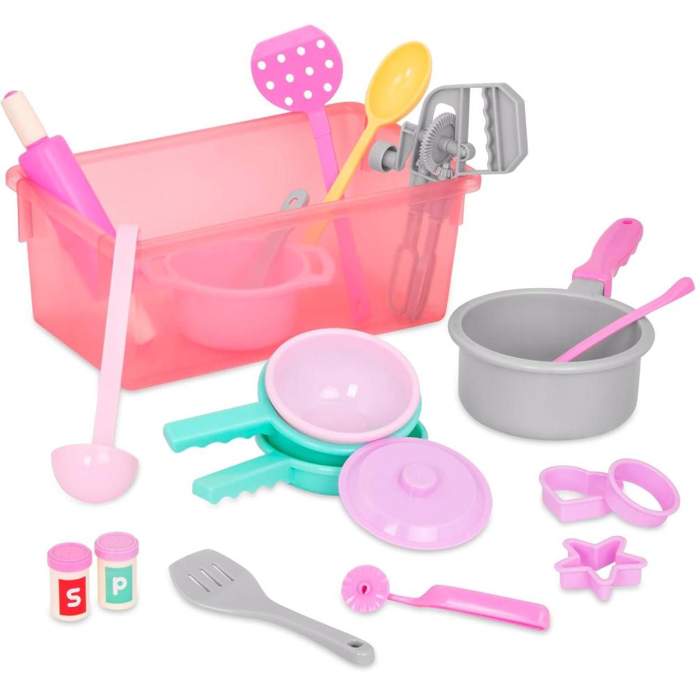 imageBattat  Ustensiles de Cuisine pour Le dner de Huit Personnes  Jeu de Cuisine et de ptisserie  Batteur  Main Rouleau  ptisserie louche spatules et  Encore  Bac de Stockage  3 Ans et Jeu de cuisine