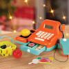 Battat – Caisse enregistreuse Calculatrice Bleue – Caisse enregistreuse pour Enfants – 3 Ans et +(26 pièces)