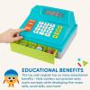 Battat – Caisse enregistreuse Calculatrice Bleue – Caisse enregistreuse pour Enfants – 3 Ans et +(Caisse enregistreuse jusqu&rsquo;à)