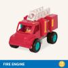 Battat – Camion-Benne – Camion Benne Jouet avec conducteur – Camions Classiques pour Tout-Petits – Jouet de Construction pour Enfants – Roues en Caoutchouc Souple – 18 Mois et +(Camion de pompiers)
