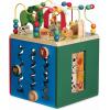 Battat – Centre d&rsquo;activités en bois sur le thème de la ferme – Cube d&rsquo;activité en bois – Centre d&rsquo;activités sur le thème de la ferme – Jouet éducatif – 1 an et +(Cube d&rsquo;activités)