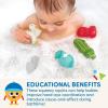 Battat – Copains de Bain (9 pièces) – Jouets de Bain Assortis – 9 pièces Squirters d&rsquo;animaux – Jouet à Eau – 10 Mois et +