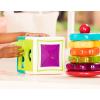 Battat – Cube trieur de formes – Formes, chiffres et lettres – Cube d&rsquo;activités de tri pour tout-petits – Jouet de dextérité – Labyrinthe de perles – 2 ans et +(Anneaux à empiler + Cube trieur de formes)