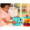 Battat – Cube trieur de formes – Formes, chiffres et lettres – Cube d&rsquo;activités de tri pour tout-petits – Jouet de dextérité – Labyrinthe de perles – 2 ans et +(Anneaux à empiler + Cube trieur de formes)