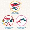 Battat – Grue à emporter – Ensemble de grues à emporter – Jouet de Construction – Camions Jouets pour Tout-Petits et Enfants – Jouet STIM – 3 Ans et +(Voiture décapotable – 22 pièces)