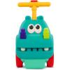 Battat – Hippopotame à chevaucher avec des Blocs – Scooter STIM – 26 Briques de Construction – Lumières et Sons – Siège de Rangement – 12 Mois et +