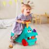 Battat – Hippopotame à chevaucher avec des Blocs – Scooter STIM – 26 Briques de Construction – Lumières et Sons – Siège de Rangement – 12 Mois et +