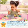 Battat – Journée de shopping et ensemble d&rsquo;ustensiles de cuisine – Chariot de supermarché et épicerie pour enfants – Aliments pour jouets – Jouer à la cuisine – Jouer à faire semblant – 3 ans et +(Ensemble chariot + épicerie – 50 pièces)